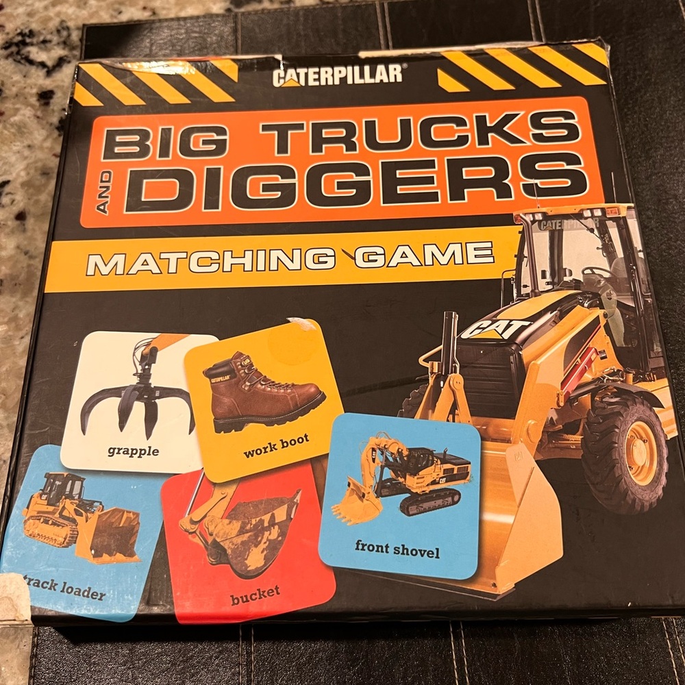 Caterpillar Big Trucks And Diggers  Matching Game 2009